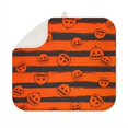 thumbnail image 1 of Halloween Striped Pumpkin Pattern Dish Drying Mat for Kitchen 1 Pack, Ultra Absorbent Microfiber Dishes Drainer Mats,16x18in(41x46cm), 1 of 6