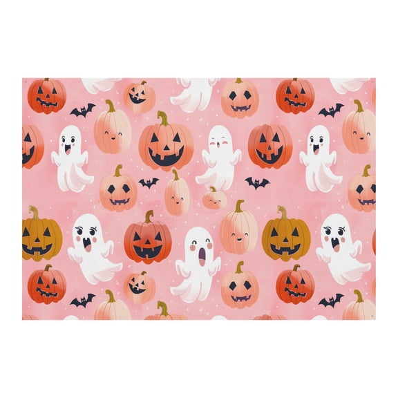 Halloween Studio Backdrop for Events 7x5ft - Retro Witch Wizard with Pumpkin and Bat