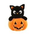 thumbnail image 1 of Halloween Stuffed Animal Cat Plush, Pumpkin Plush Toy, Mini Kitty Pumpkin Stuffed Animal Cute Plushie Birthday Gift for Boys Girls Kids, 1 of 6