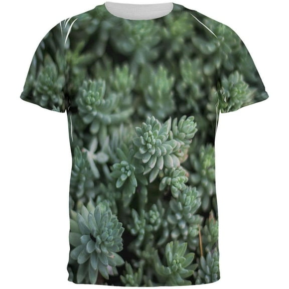 Halloween Succulent Bush Costume Nature Plants All Over Mens T Shirt Multi LG