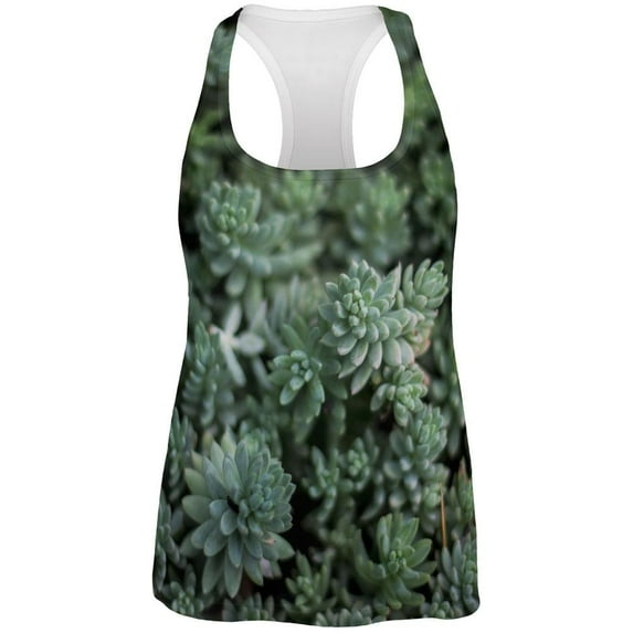 Halloween Succulent Bush Costume Nature Plants All Over Womens Work Out Tank Top Multi 2XL