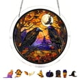 thumbnail image 1 of Halloween Sun Catcher for Window Hanging, 7.4in Acrylic Puzzle Board Ornament for Home Window, Birthday House Warming Gift for Puzzle Lovers by MPOISVA, 1 of 9
