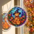thumbnail image 1 of Halloween Sun Catcher for Window Hanging, 8 Styles Stained Glass Acrylic Puzzle Suncatcher for Windows Wall Car, Spooky House Warming Gift for Family Friends by MPOISVA, 1 of 7