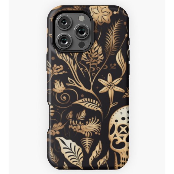Halloween Sunset Bone Skeleton GA4017 Phone Case for iPhone 11 to 17 Pro Max