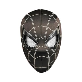 Halloween Superhero Spider Mask with Chin Control Movable Eyes and LED Glowing Light Up Feature Electronic Full Head Cosplay Helmet in Premium Gift Box