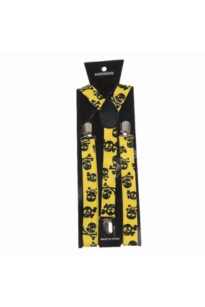 Halloween Suspender Adjustable Y shape Joker Clown Print Adult Suspenders Skull Bone Straps For Mens Fashion Cosplay Accessories