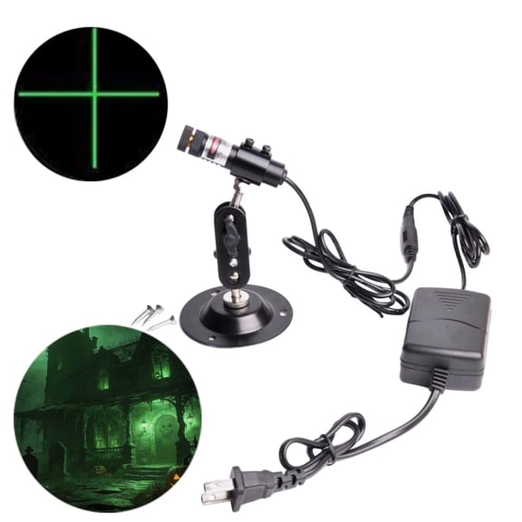 Halloween Swamp Scene Projection Lamp, Green Beam Atmosphere Line Light, Theme Decor Light, Escape Room Ambient Light, Scene Layout Decorative Lamp, Halloween Party Projection Light,Cross Shape