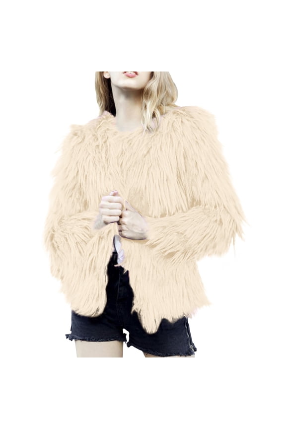 Halloween Sweaters for Women Faux Coat Jacket for Autumn And Winter Lightweight Stretch Fabric Loose Fit Easy To Match With Pants Jeans Leggings Material: Plush 1 Pc Top L Womens Sweaters