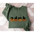thumbnail image 1 of Halloween Sweatshirt, Cat Sweatshirt, Ghost Shirt, Halloween Sweater, Halloween Cat Shirt, Cat Lover Shirt, 1 of 5