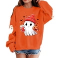 thumbnail image 1 of Halloween Sweatshirt For Boys Girls, Cute Crewneck Kids Tops Long Sleeve Festival Preppy Pullover Sweater, 1 of 5