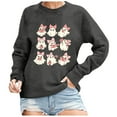 Halloween Sweatshirt For Women Loose Fit Costumes Hoodie Cute Print