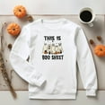 thumbnail image 1 of Halloween Sweatshirt Gift for Dog Lover Halloween Sweater Happy Ghost Hoodie Retro Spooky This is Boo Sheet Season Funny Vet Tech Present, 1 of 7