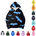 thumbnail image 1 of Halloween Sweatshirt Girls Boys Long Sleeve Pullover Hooded Tops with Pocket Winter Clothes, 1 of 4