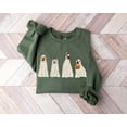 thumbnail image 1 of Halloween Sweatshirt,Halloween Sweater,Ghost Sweatshirt,Halloween Dog Sweatshirt,Ghost Dog Shirt,Happy Halloween,Retro Spooky Season, 1 of 5