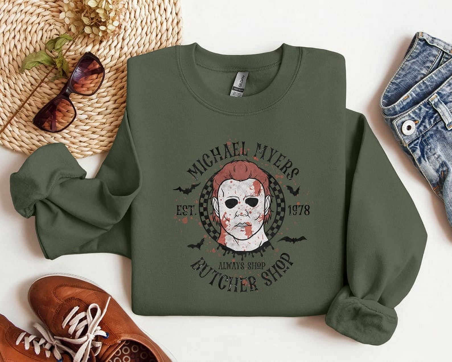 Halloween Sweatshirt, Michael Myers Sweatshirt, Butcher Shirt, Horror
