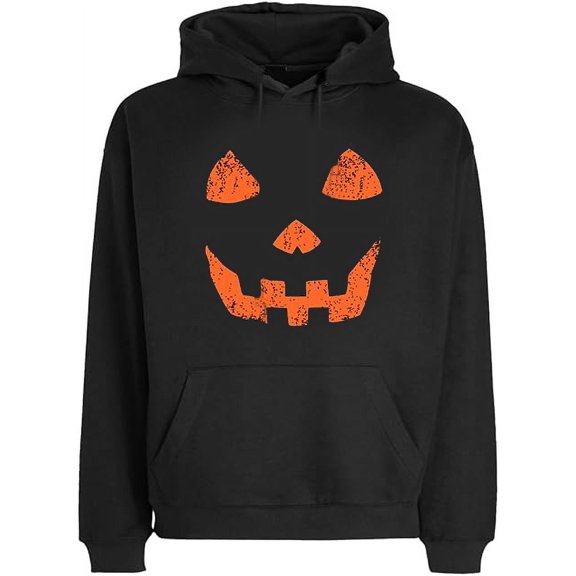 Halloween Sweatshirt Spoof Pumpkin Lights Printed Pattern Pullover Hoodie sizes XS-4XL