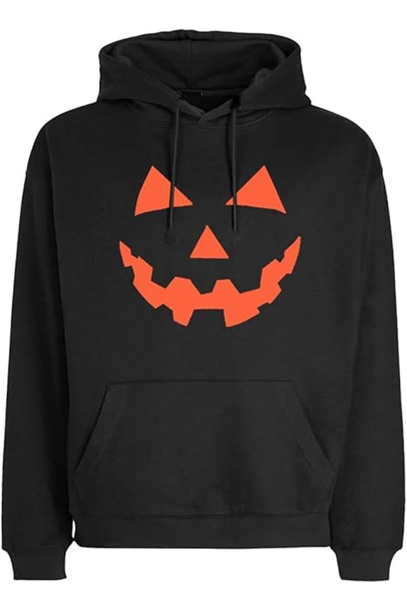 Halloween Sweatshirt Spoof Pumpkin Lights Printed Pattern Pullover Hoodie sizes XS-4XL
