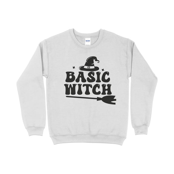 Halloween Sweatshirt for Women Basic Witch, Funny Halloween Sweater