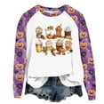 thumbnail image 1 of Halloween Sweatshirt for Women Non Spooky Season Cute Halloween Printed Long Sleeve Crewneck Pullovers, 1 of 4