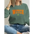 thumbnail image 1 of Halloween Sweatshirt for Women Vintage Girls Will Be Girls Hallowmas Shirts Witches Graphic Pullover Tops, 1 of 4