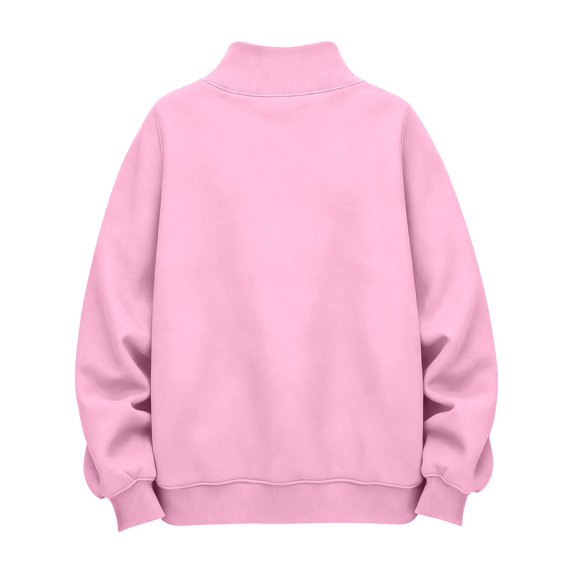 Halloween Sweatshirts For Women Pumpkin Graphic Mock Neck Pullover Top Fall Halloween Pullover Tops (Pink XXL)