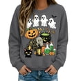 thumbnail image 1 of Halloween Sweatshirts Ghost Sweatshirts Vintage Halloween Sweater Cute Halloween Outfits Oversized Sweater Spooky Season Sweatshirt Work Sweaters Pullover Sweaters Casual Sweaters, 1 of 4