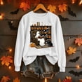 thumbnail image 1 of Halloween Sweatshirts Women Ghost Sweater Spooky Season Oversized Sweatshirt Long Sleeve Crewneck Pullover Tops, 1 of 5
