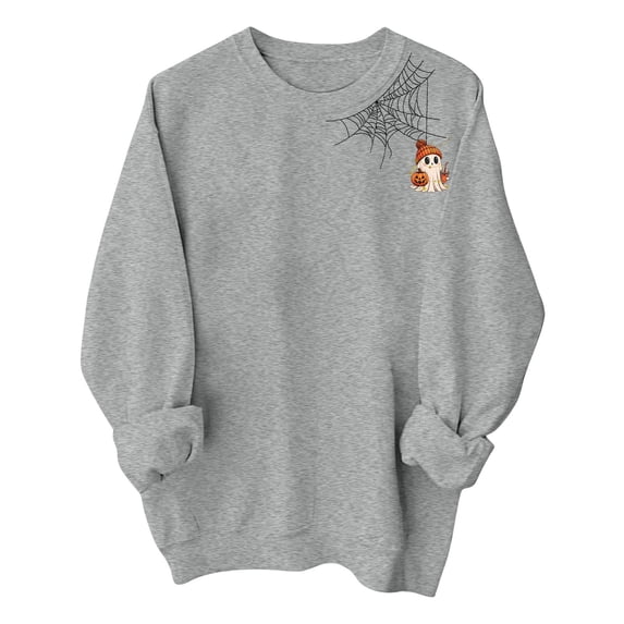 Halloween Sweatshirts for Women Halloween Costumes for Women Halloween Tops for Women Pullover Sweaters Crew Neck Sweatshirts Women Oversized Sweatshirt for Women Fall Sweaters for Women