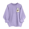 thumbnail image 1 of Halloween Sweatshirts Women Oversized Lightweight Ghost Shirt Fall Holiday Tops, 1 of 5