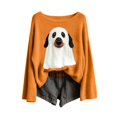 thumbnail image 1 of Halloween Sweatshirts for Women Oversized Sweatshirt Scoop Neck Tops Womens Long Sleeve Tops Fall Outfits Halloween Costumes Halloween Top Trendy Fashion Clothing Cute Sweatshirts, 1 of 3