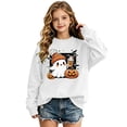 thumbnail image 1 of Halloween Sweatshirts for Girls Crew Neck Long Sleeve Drop Shoulder Sweatshirt Fashion Cool Girls' Fashion Hoodies & Sweatshirts, 1 of 4