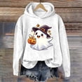thumbnail image 1 of Halloween Sweatshirts for Women Plus Size Winter Casual Lapel Loose Solid Long Sleeved Hoodies, 1 of 3