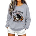 thumbnail image 1 of Halloween Sweatshirts for Women Trendy Spooky Biscuits Bakery Letter Printed Graphic Tops Fall Long Sleeve Loose Pullovers Tshirts Grey S, 1 of 5