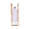 Box Up Ceiling Feature Halloween Swinging Ghost with Maple Leaves - LED Light Up Porch Decor ...