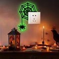 thumbnail image 1 of Halloween Switch Decal - Luminous Black Witch Spider Web Door Frame Wall Stickers for Living Room Bedroom Bathroom Kitchen Light Switch Decor, 1 of 5