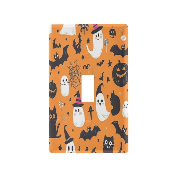 Halloween Symbols Light Switch Cover Switch Plate Outlet Cover Plug Cover for Electrical Outlet