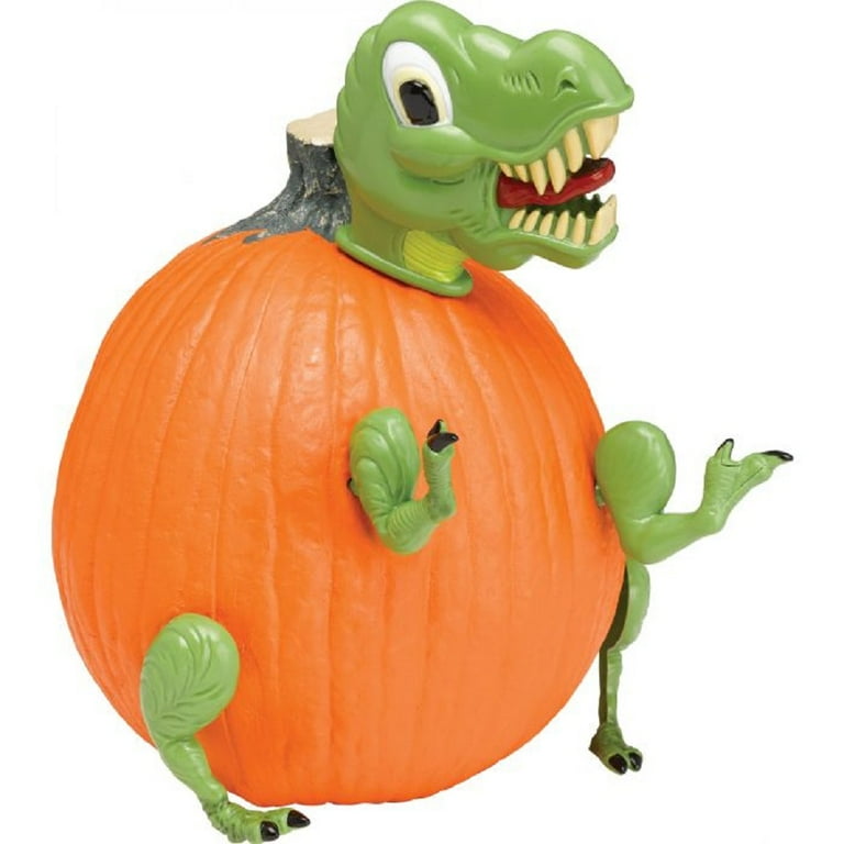 Halloween T-Rex Dinosaur Pumpkin Decoration Kit for Trick