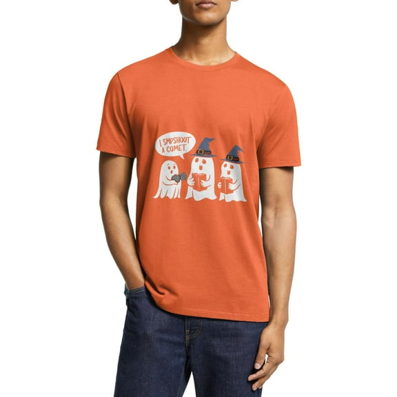 Halloween T-Shirts Costume for Classic Tops Three Adorable Spooky Ghosts Summer Short Sleeve Shirts Great Gift S-5XL