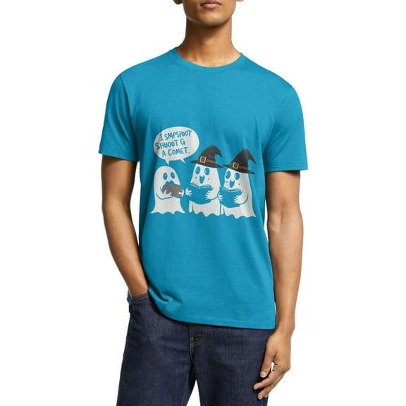 Halloween T-Shirts Costume for Classic Tops Three Adorable Spooky Ghosts Summer Short Sleeve Shirts Great Gift S-5XL