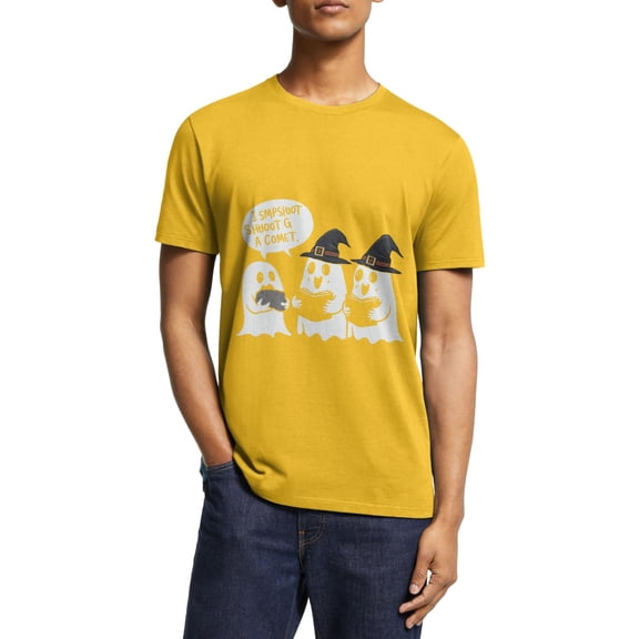 Halloween T-Shirts Costume for Classic Tops Three Adorable Spooky Ghosts Summer Short Sleeve Shirts Great Gift S-5XL