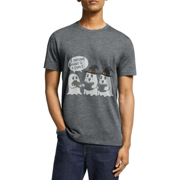 Halloween T-Shirts Costume for Classic Tops Three Adorable Spooky Ghosts Summer Short Sleeve Shirts Great Gift S-5XL