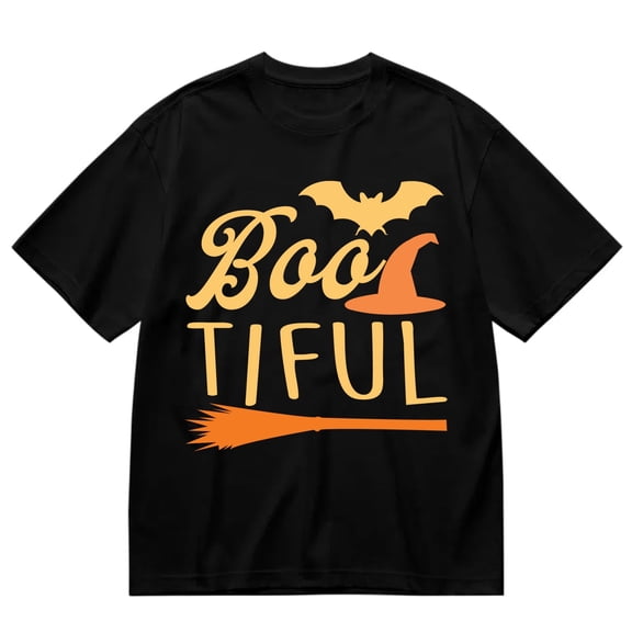 Halloween  T Shirts Funny Cotton Tee Shirt Short Sleeve Cartoon T-Shirt Humorous Graphic for Men Women