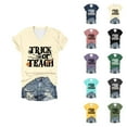 thumbnail image 1 of Halloween T Shirts for Women 2025 Trick Or Teach Funny Graphic Tees Short Sleeve V Neck Tshirt Womens T Shirts, 1 of 6