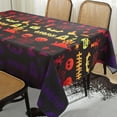 thumbnail image 1 of Halloween Table Cloth for Rectangle Table 60X84, Water Proof Soft Black Tablecloth for Festive Party Decoration, 1 of 6