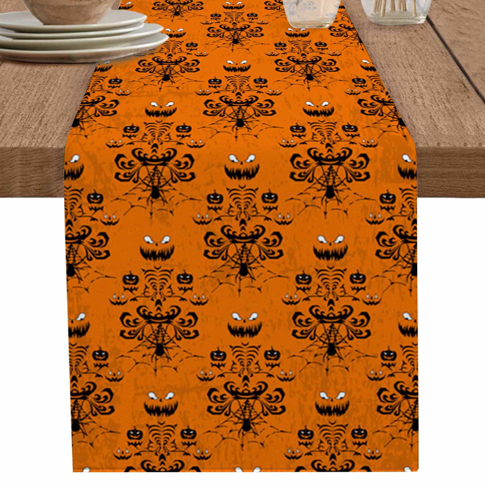 Halloween Table Runner 108 Inches Long for Dining Table Decor,Haunted ...