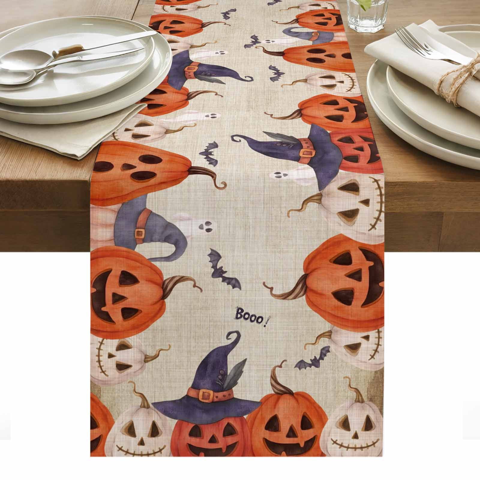 Halloween Table Runner - 90 Inch Long, Kitchen Dining Table Runner ...