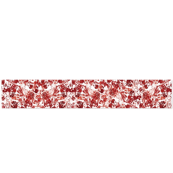 Halloween Table Runner, Bloody Tablecloth with Blood Splatter Design, Scary Horror Themed Placemat for Party Decorations, Haunted House Props, 72 Inch