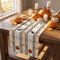 thumbnail image 1 of Halloween Table Runner Ghost Pumpkin Printed Decor, Spooky Holiday Dining Table Cover Linen Fabric Party Decoration, Halloween Kitchen Home Decor Runner for Fall Party, 1 of 9