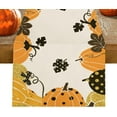 thumbnail image 1 of Halloween Table Runner Plaid Dot Pumpkin Halloween Decorations Table Runner Orange Spooky Halloween Table Runner Leaf Table Runner 90 Inches Long Halloween Coffee Table Runner Thanksgiving for Table, 1 of 6