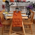 thumbnail image 1 of Halloween Table Runner Plush Orange Pumpkin Fall Table Decor for Home Kitchen Dining Party Thanksgiving, 1 Piece, 1 of 5